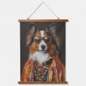 Koele zonnebril Shetland Sheepdogs | Sheltie Hangend Wandkleed (Voorkant)
