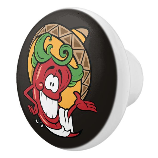 koele Zuidwestelijke peper decor keuken Keramische Knop (Rechts)