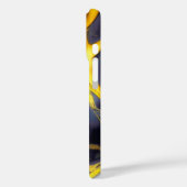 Koele zwart goud gesmolten marmeren vloeistof text Case-Mate iPhone case (Achterkant / Links)