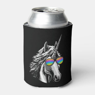 Koeleenhoorn met regenboogglas blikjeskoeler