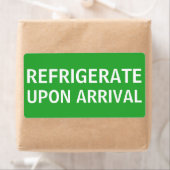 Koelen bij aankomst Verzending Etiket (Insitu)