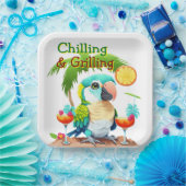 koelen en grillen papieren bordje (Feest)