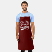 koelen en grillen schort (Gedragen)