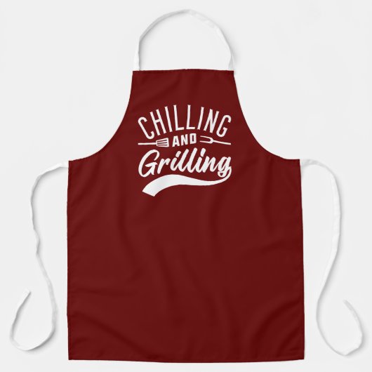 koelen en grillen schort (Voorkant)