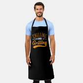 koelen en grillen schort (Gedragen)