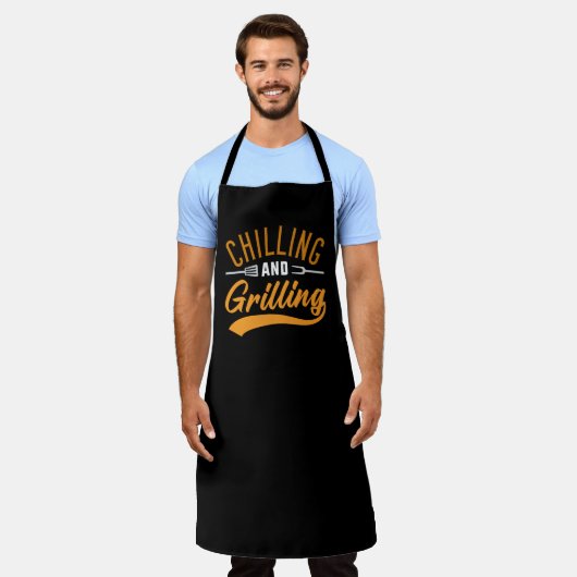 koelen en grillen schort (Gedragen)