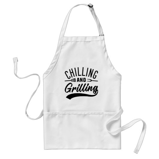 koelen en grillen standaard schort (Voorkant)