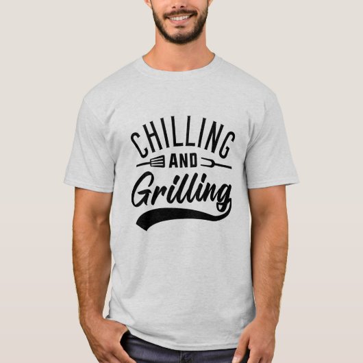 koelen en grillen t-shirt (Voorkant)