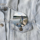 KOELEN IN DE WAMPUMLAK, IL RONDE BUTTON 7,6 CM (In situ)