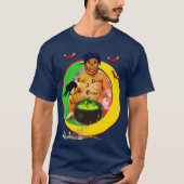 Koelen, maar Fun Halloween Navy Unisex T-Shirt (Voorkant)