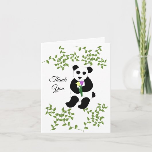 Koelende Panda Beer Bedankt (Voorkant)