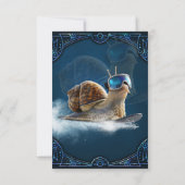 Koeler dan de rest, de snowboardslak. bedankkaart (Achterkant)