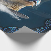 Koeler dan de rest, de snowboardslak. cadeaupapier (Hoek)