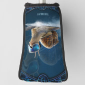 Koeler dan de rest, de snowboardslak. golfheadcover (Draai 90)