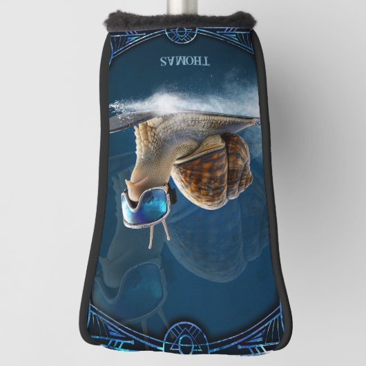 Koeler dan de rest, de snowboardslak. golfheadcover (Draai 90)