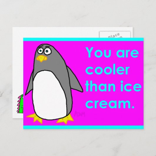 koeler dan ijskap briefkaart (Voorkant / Achterkant)