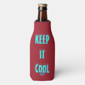 Koeler -Fles (Burg-KEEP IT COOL)RFPMDesigns©️2024 (Fles Voorkant)