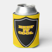 Koeler, koelbox Met houd het koel Logo Design Blikjeskoeler (Blikje Voorkant)