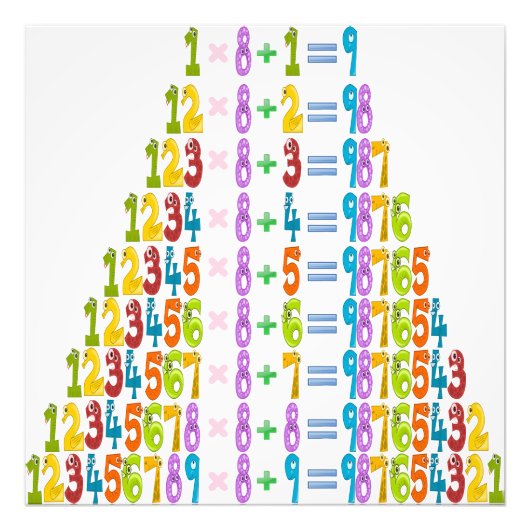 Koelere grappige Wiskunden Foto Afdruk (Voorkant)