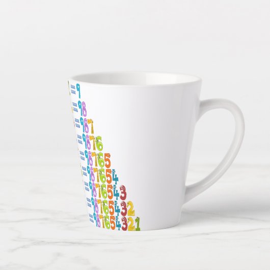 Koelere grappige Wiskunden Latte Mok (Rechts)