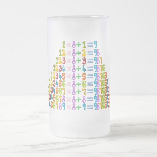 Koelere grappige Wiskunden Matglas Bierpul (Center)