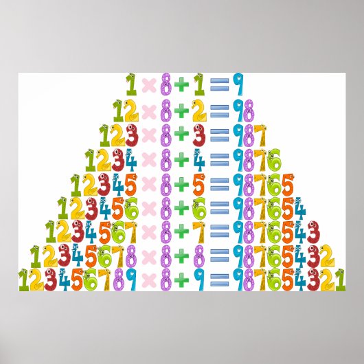 Koelere grappige Wiskunden Poster (Voorkant)