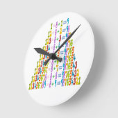 Koelere grappige Wiskunden Ronde Klok (Hoek)