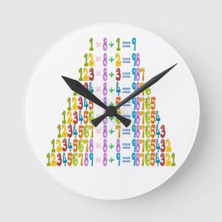 Koelere grappige Wiskunden Ronde Klok