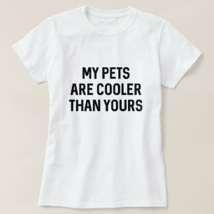 Koelere huisdieren t-shirt