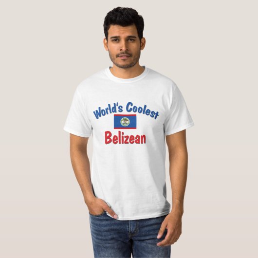 Koelest Belizean T-shirt (Voorkant volledig)