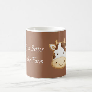 Koeleven is beter op de boerderij koffiemok