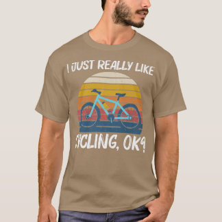 Koelfietsontwerp voor vrouwen die fietsen C T-shirt