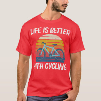 Koelfietsontwerp voor vrouwen die fietsen C T-shirt