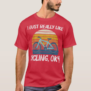 Koelfietsontwerp voor vrouwen die fietsen C T-shirt