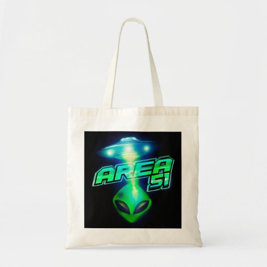 Koelgebied 51 Alien ruimteschip Tote Bag (Voorkant)