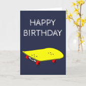 Koelgeel skateboard kaart (Gele Bloem)