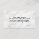 Koelgereedschap Roze | Marmer Visitekaartje (Achterkant)