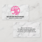 Koelgereedschap Roze | Marmer Visitekaartje (Voorkant / Achterkant)