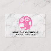 Koelgereedschap Roze | Marmer Visitekaartje (Voorkant)