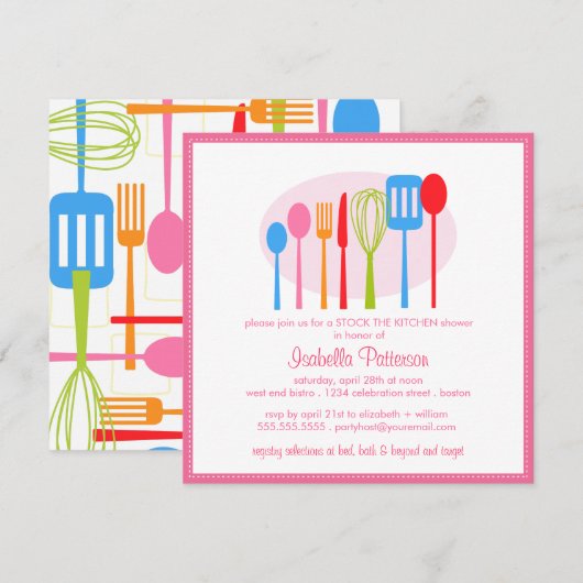 Koelgereedschap Voorraadvoorraad KeukenVrijgezelle Kaart (Voorkant / Achterkant)