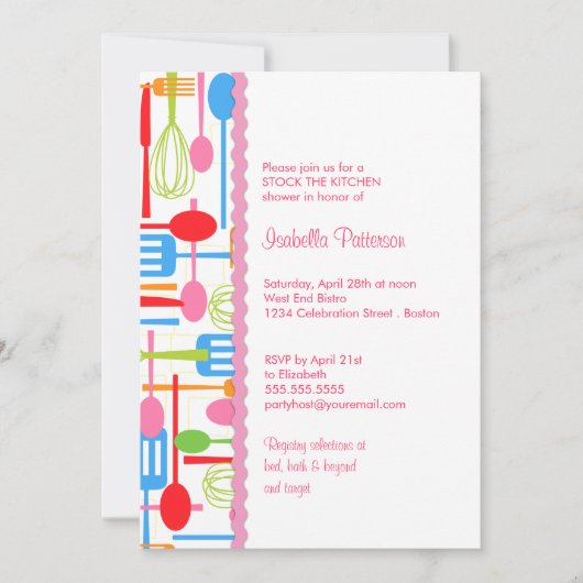 Koelgereedschap Voorraadvoorraad KeukenVrijgezelle Kaart (Voorkant)