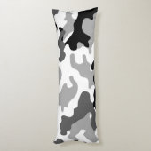 Koelgrijze Camo Bodykussen Lichaamskussen (Achterkant (Verticaal))