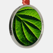 Koelgroen blad metalen ornament (Rechts)