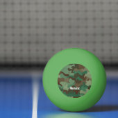 Koelgroene camouflage pingpongbal (Net)