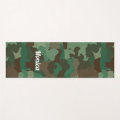 Koelgroene camouflage yogamat (Voorkant (horizontaal))