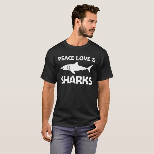 Koelhaai voor mannen Geweldige megalodon vis T-shirt (Voorkant volledig)