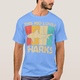 Koelhaaienontwerp voor kinderen: haaienhaai in de t-shirt
