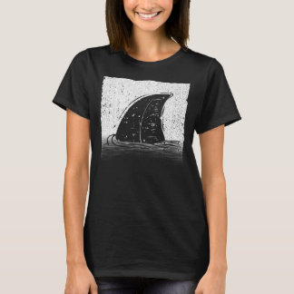 Koelhaaienvinnen voor mannen Vrouwen haaienhaaien T-shirt
