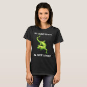 Koelhagedis voor mannen Gecko Green Reptile Anim T-shirt (Voorkant volledig)