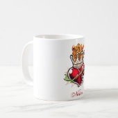 Koelhart met mok van kroontattoo (Voorkant links)